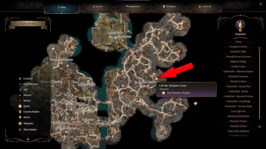 How to Find Thaniel’s Shadow in BG3 Baldur’s Gate 3