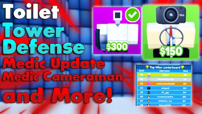 How to Get Medic Cameraman in Toilet Tower Defense Roblox